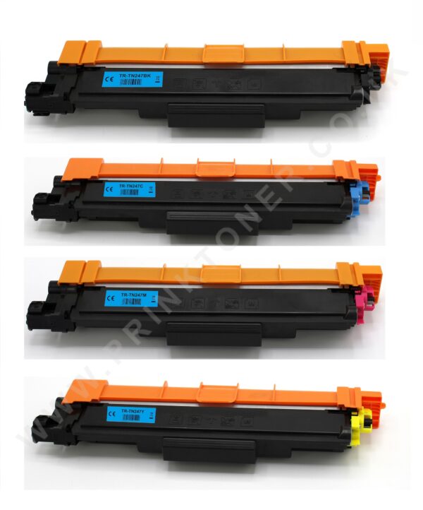 Compatible Brother TN247 Black & Colour Toner Cartridges